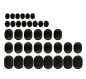 Preview: Hot Stone Set 36-teilig