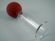 Massageglas mit Ball 4 cm