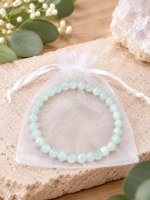 Preview: Jade Armband aus China-Jade mit grünen Natursteinperlen 6 mm