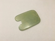 Gua Sha Schaber aus Jade rechteck mit Delle