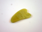 Gua Sha Schaber aus Jade Herzform