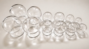 Schröpfglas Set gross mundgeblasen zum Feuerschröpfen