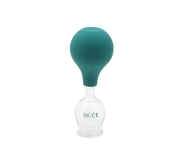 Preview: Schröpfglas mit Ball innen Ø 2 cm