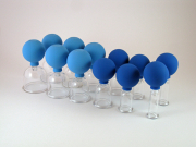 Schröpfglas Set Kunststoff mit Ball