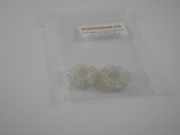 Preview: Finger Massagering silberfarbig (Yin) 2er Set