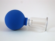 Preview: Schröpfglas mit Ball 2.5 cm aus Kunststoff
