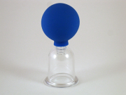 Schröpfglas mit Ball 3.5 cm aus Kunststoff