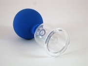 Preview: Schröpfglas mit Ball 3.5 cm aus Kunststoff