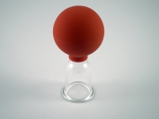 Schröpfglas mit Ball nach Bier 3 cm