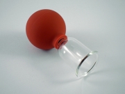 Schröpfglas mit Ball nach Bier 3 cm