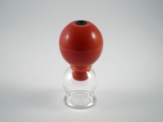 Schröpfglas mit Ventil-Ball 4 cm