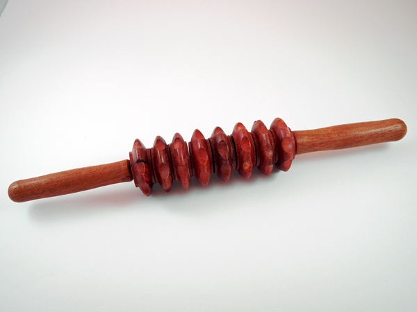 Massage-Roller aus Holz mit 8 Rollen
