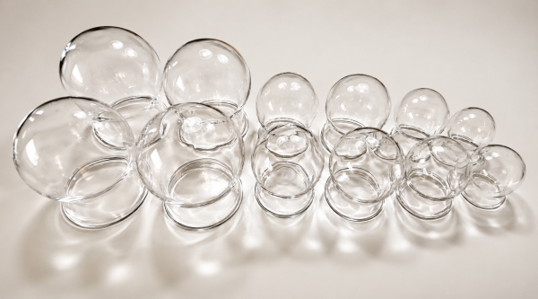Schröpfglas Set gross mundgeblasen zum Feuerschröpfen