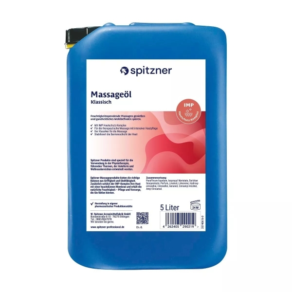 Spitzner Massageöl 5 Liter