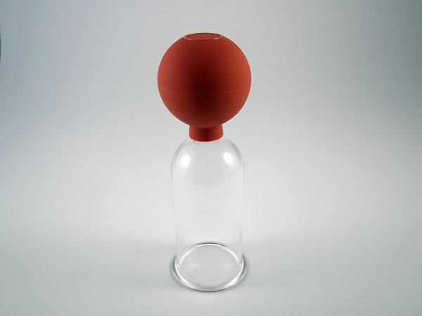 Massageglas mit Ball 7 cm
