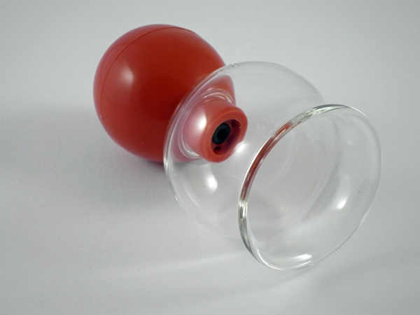 Schröpfglas mit Ventil-Ball 5 cm