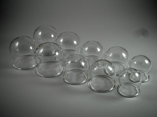 Schröpfglas Set gross mundgeblasen zum Feuerschröpfen