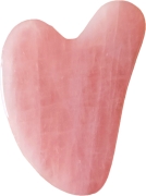 Gua Sha Schaber aus Rosenquarz Herz-Form