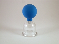 Schröpfglas mit Ball 5 cm aus Kunststoff